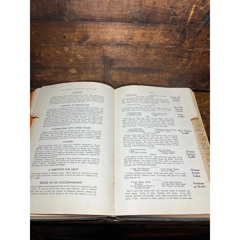VTG The Household Searchlight Recipe Book The Household Magazine Black Orange